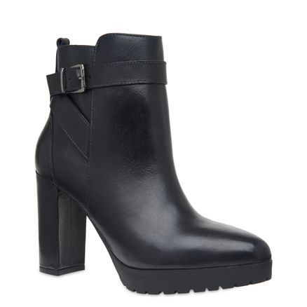 Bota Feminina Ankle Boot Boho - Preto