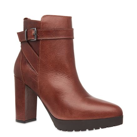 Bota Feminina Ankle Boot Boho - Conhaque