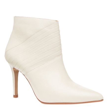 Bota Feminina Drapeada - Branco