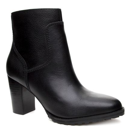Bota Feminina Ankle Boot Grunge - Preto