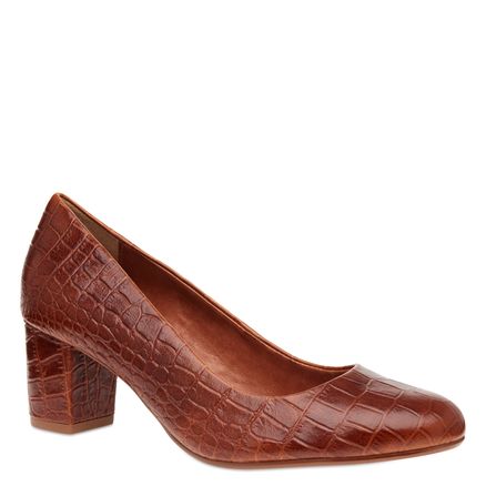 Scarpin Basic - Couro Croco Sela