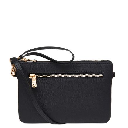 Bolsa Transversal Feminina - Linho Preto