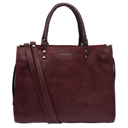 Bolsa Tote Couro Marrakesh - Marrakesh Bordo Café