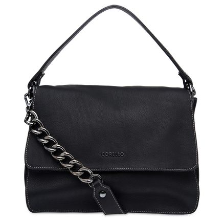 Bolsa De Ombro Feminina Couro - Preto