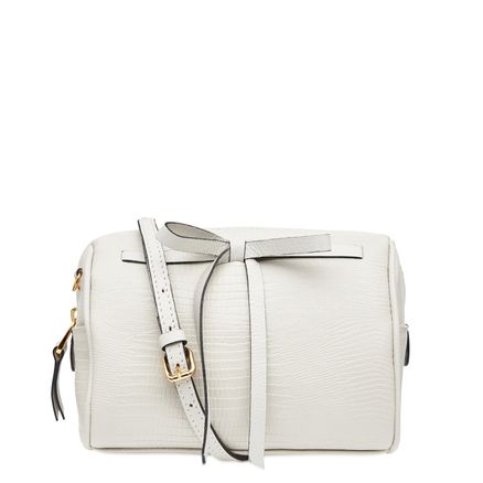 Bolsa Transversal Feminina Couro - White