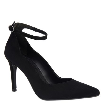 Scarpin V-Neck Wave - Preto