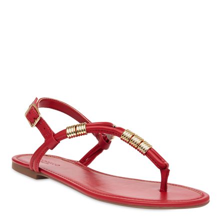 Rasteira Elos - Vermelho