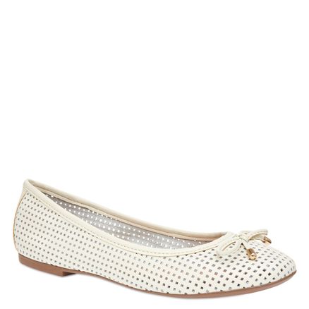 Sapatilha Laser Couro - Off White