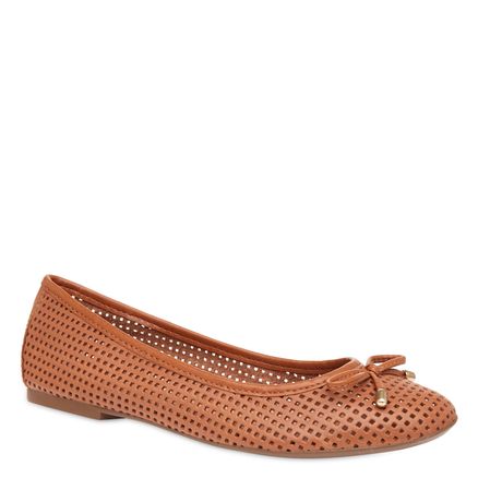 Sapatilha Laser Couro - Camel