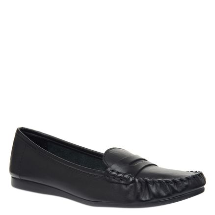 Mocassim Couro - Preto