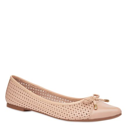 Sapatilha Lasercut Couro - Nude