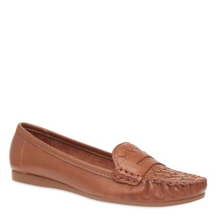 Mocassim Feminino Tressêt Couro - Camel