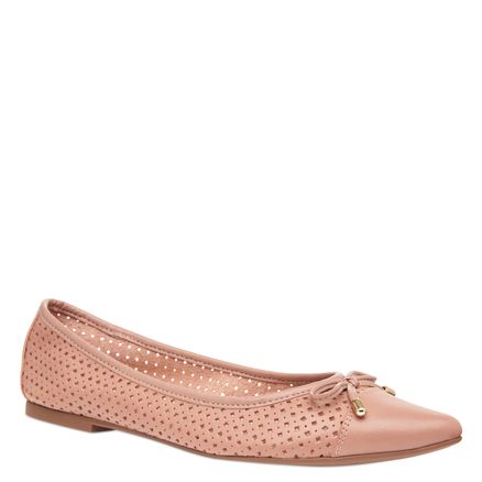Sapatilha Lasercut Couro - Rose