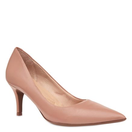 Scarpin Basic Couro - Rose