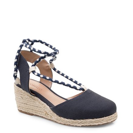 Espadrille Lace Up - Marinho