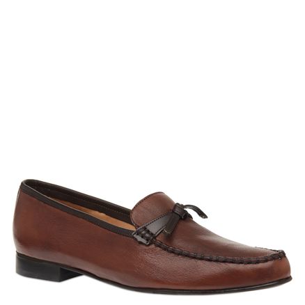 Mocassim Feminino Clássico Couro Pelica - Couro Pelica Caramelo