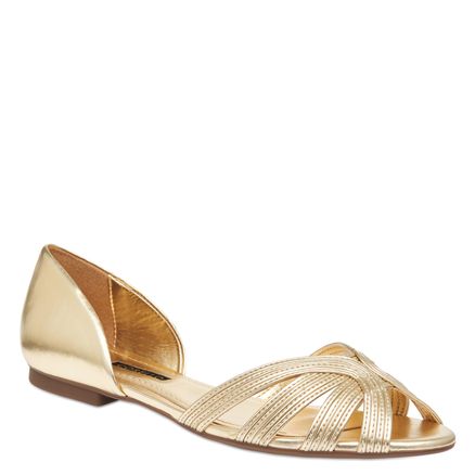 Rasteirinha Dorsay Strapy - Ouro