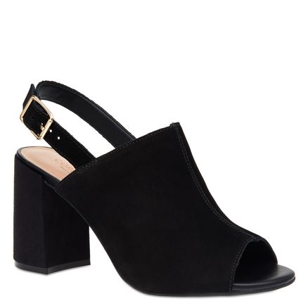 Sandália Boot Couro - Nobuck Preto