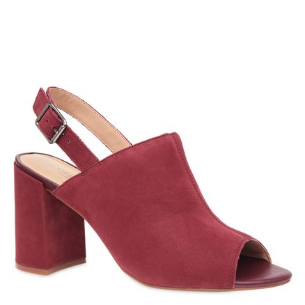 Sandália Boot Couro - Nobuck Bordo