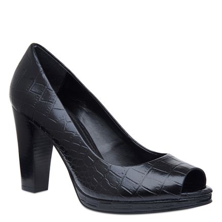 Peep Toe Classic - Preto