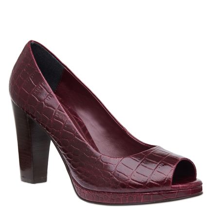 Peep Toe Classic - Bordô