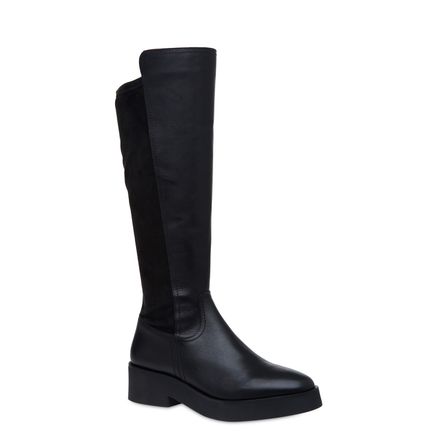 Bota Couro & Camurça - Preto