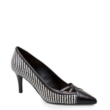 Scarpin Butterfly - Preto e Branco