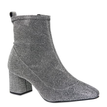 Bota Feminina Lurex Luxo - Prata
