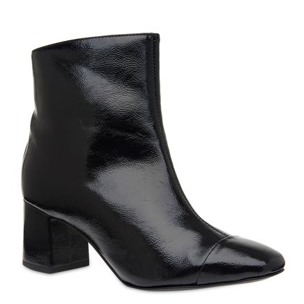 Bota Feminina Media Verniz Show - Preto