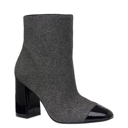 Bota Feminina Alta Mini Shine - Prata