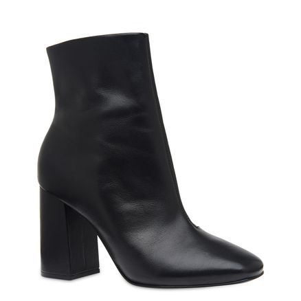 Bota Alta Basic Couro - Preto