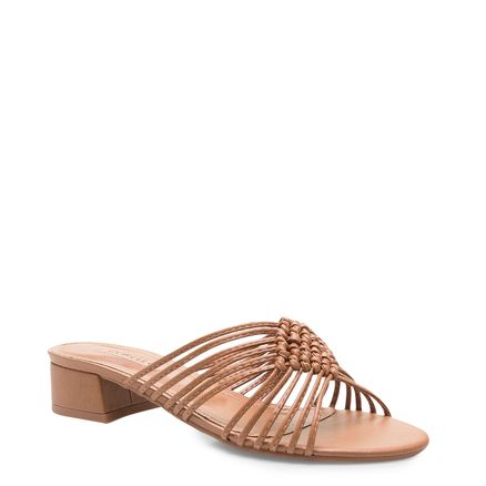 Sandália Feminina Mule Macramê Nos - Ambar