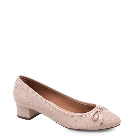 Scarpin Basic Matelassê Soft - Nude