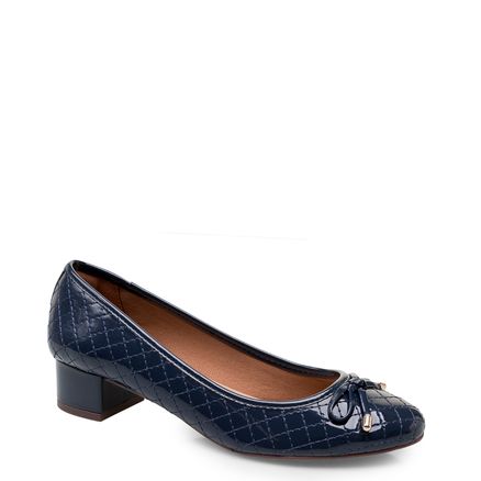 Scarpin Basic Matelassê Soft - Marinho