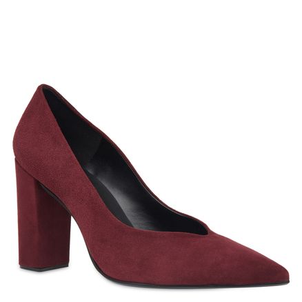 Scarpin V- Neck - Vermelho