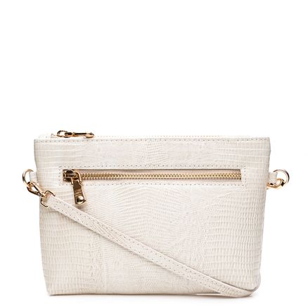 Mini Bag Couro - Lezard Ice