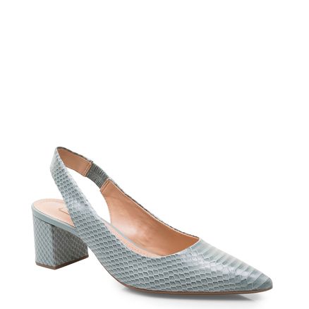 Scarpin Salto Bloco - Python Acqua