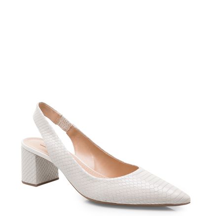 Scarpin Salto Bloco - Python Gelo