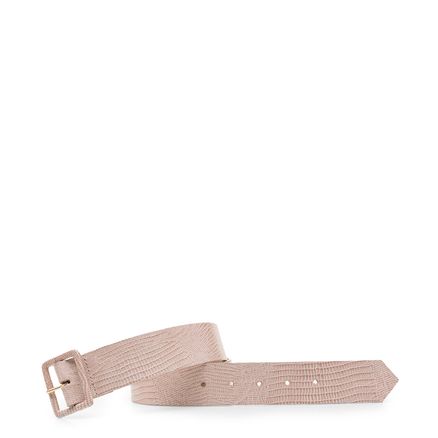 Cinto Feminino Fiv Encapada - Couro Lezard Nude