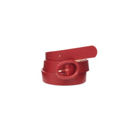 Cinto Feminino Fivela Cordão Couro - Floater Rubi