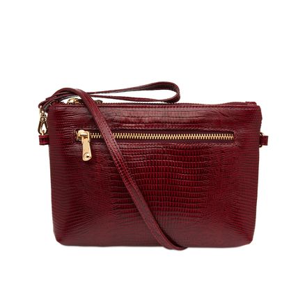 Bolsa Transversal - Couro Lezard Amora