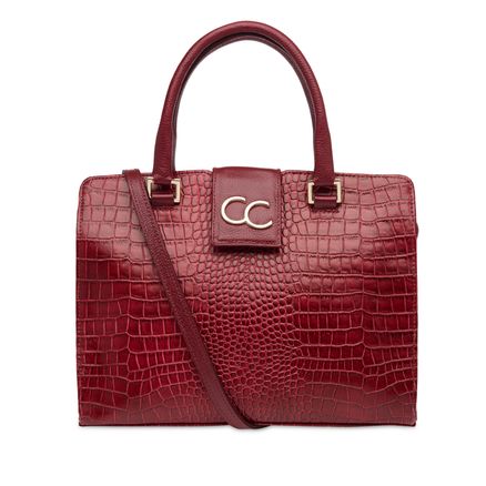 Shoulder Bag Couro - Croco Amora