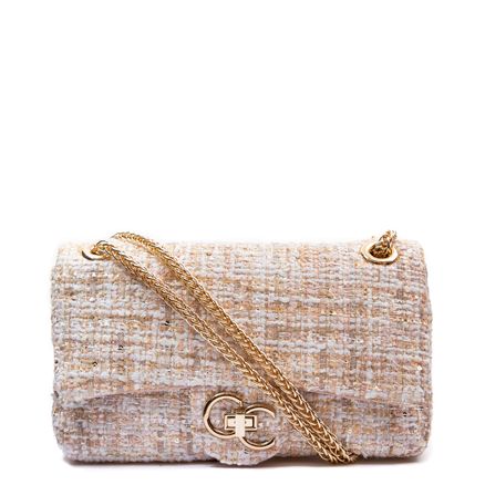 Crossbody Tweed Resort - Nude