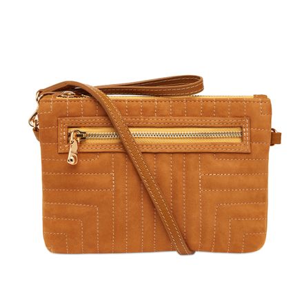 Crossbody Lari Couro - Açafrão