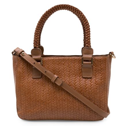 Mini Tote Fran Couro - Mel