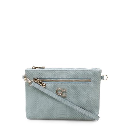 Mini Bag Couro - Python Acqua