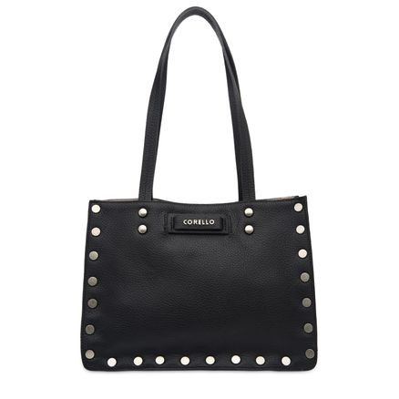 Tote Bag Nancy Couro - Preto