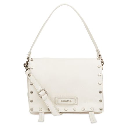 Shoulder Bag Nancy Couro - White