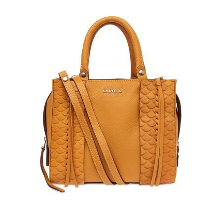 Mini Tote Isa Couro - Açafrão