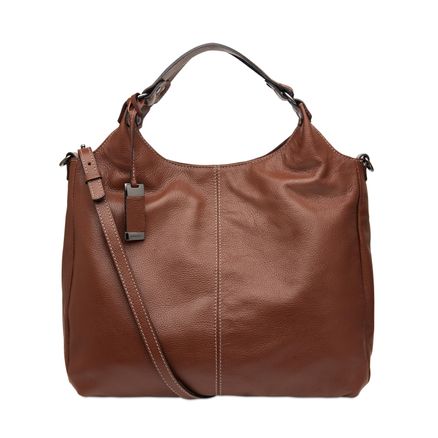 Shoulder Bag Couro Floater - Caramelo